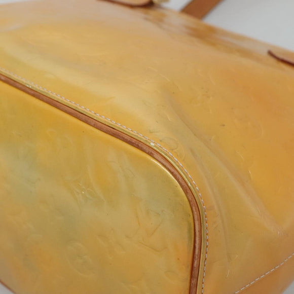 LOUIS VUITTON Monogram Vernis Houston Hand Bag Gris M91053 LV Auth ti3057