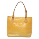 LOUIS VUITTON Monogram Vernis Houston Hand Bag Gris M91053 LV Auth ti3057-13