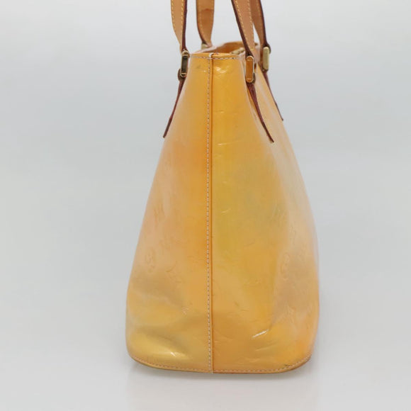 LOUIS VUITTON Monogram Vernis Houston Hand Bag Gris M91053 LV Auth ti3057