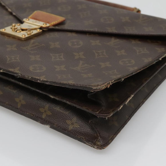 LOUIS VUITTON Monogram Serviette Conseiller Briefcase M53331 LV Auth ti3058