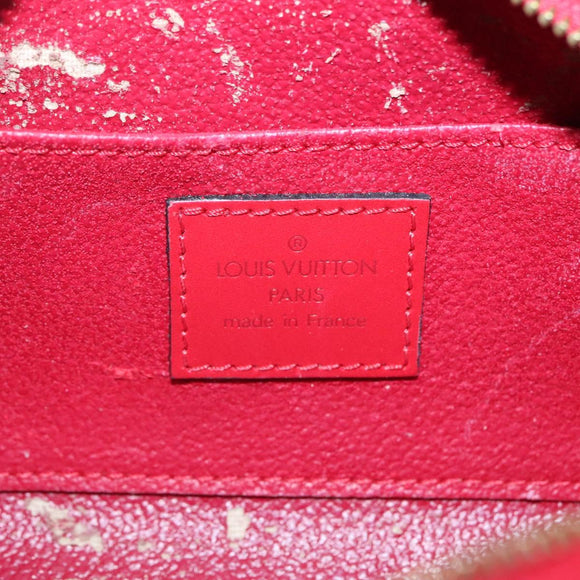 LOUIS VUITTON Epi Dauphine PM Pouch Castilian Red M48447 LV Auth ti3059