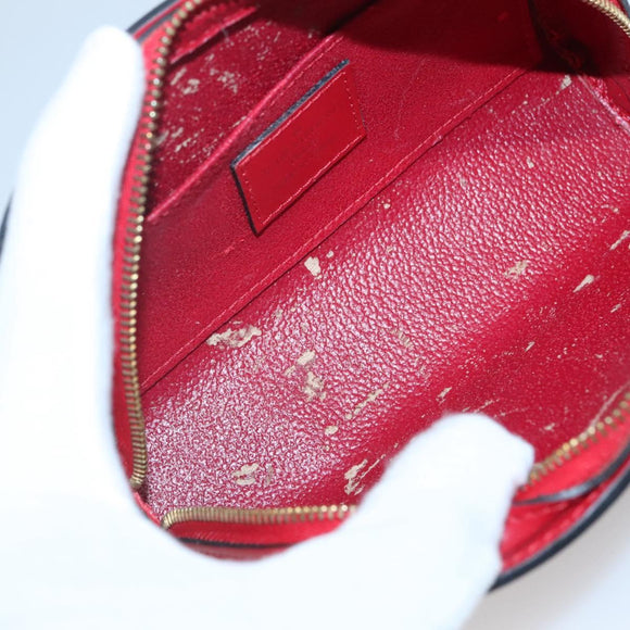 LOUIS VUITTON Epi Dauphine PM Pouch Castilian Red M48447 LV Auth ti3059
