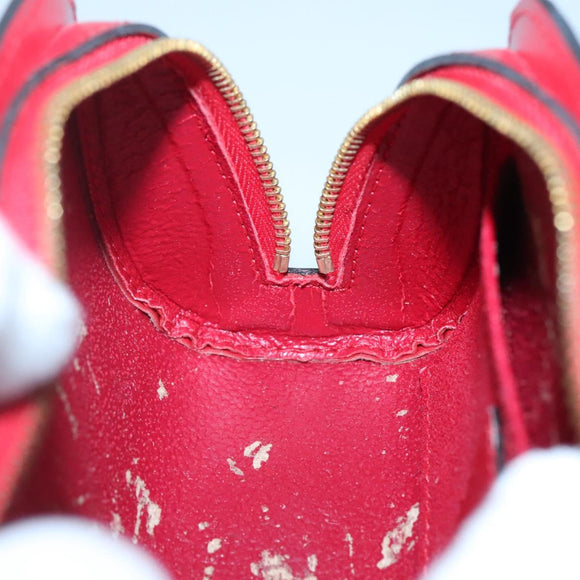 LOUIS VUITTON Epi Dauphine PM Pouch Castilian Red M48447 LV Auth ti3059