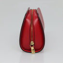 LOUIS VUITTON Epi Dauphine PM Pouch Castilian Red M48447 LV Auth ti3059-3