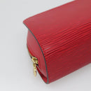 LOUIS VUITTON Epi Dauphine PM Pouch Castilian Red M48447 LV Auth ti3059-14