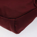 BURBERRY Black label Waist bag Nylon Red Auth ti3060-15