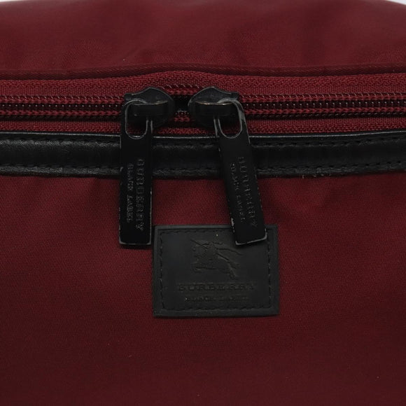 BURBERRY Black label Waist bag Nylon Red Auth ti3060