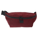 BURBERRY Black label Waist bag Nylon Red Auth ti3060-13