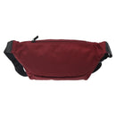 BURBERRY Black label Waist bag Nylon Red Auth ti3060-2
