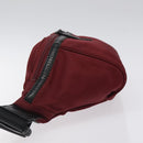 BURBERRY Black label Waist bag Nylon Red Auth ti3060-4
