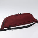 BURBERRY Black label Waist bag Nylon Red Auth ti3060-6