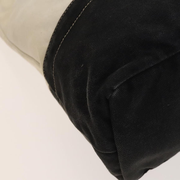 BURBERRY Tragetasche Canvas Weiß Auth ti3062