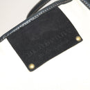 BURBERRY Tote Bag Canvas White Auth ti3062-10