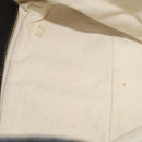 BURBERRY Tote Bag Canvas White Auth ti3062-11