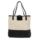BURBERRY Tote Bag Canvas White Auth ti3062-13