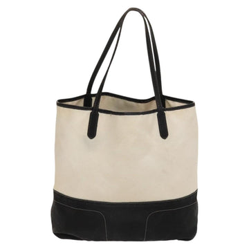 BURBERRY Tote Bag Canvas White Auth ti3062 - 0