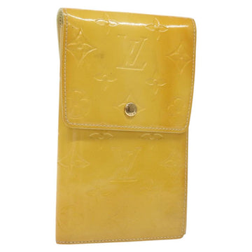 LOUIS VUITTON Monogram Vernis Walker Shoulder Wallet Gris M91031 LV Auth ti3063