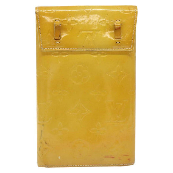 LOUIS VUITTON Monogram Vernis Walker Shoulder Wallet Gris M91031 LV Auth ti3063