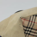 Burberrys Blue Label Tote Bag Nylon Beige Silver Auth ti3066-16