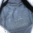 Burberrys Blue Label Tote Bag Nylon Beige Silver Auth ti3066-11