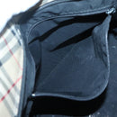 Burberrys Blue Label Tote Bag Nylon Beige Silver Auth ti3066-12