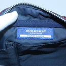 BURBERRY Blue Label Nova Check Shoulder Bag Canvas Red Navy Auth ti3067-16