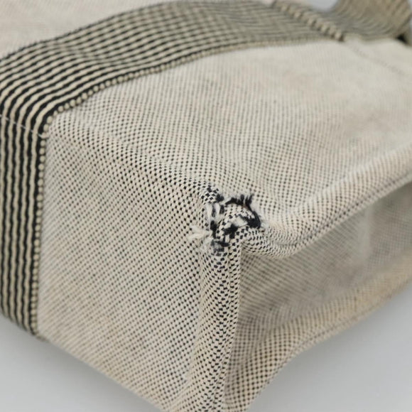 HERMES Fourre Tout PM Hand Bag Canvas Gray Auth ti3070