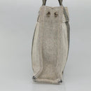 HERMES Fourre Tout PM Hand Bag Canvas Gray Auth ti3070-5