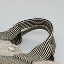 HERMES Fourre Tout PM Hand Bag Canvas Gray Auth ti3070-8