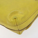 BURBERRY Blue Label Shoulder Bag Leather Yellow Gold Auth ti3071-15