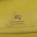BURBERRY Blue Label Shoulder Bag Leather Yellow Gold Auth ti3071-17
