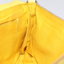 BURBERRY Blue Label Shoulder Bag Leather Yellow Gold Auth ti3071-18