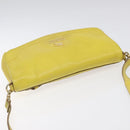 BURBERRY Blue Label Shoulder Bag Leather Yellow Gold Auth ti3071-6