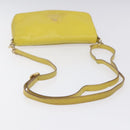 BURBERRY Blue Label Shoulder Bag Leather Yellow Gold Auth ti3071-7