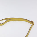 BURBERRY Blue Label Shoulder Bag Leather Yellow Gold Auth ti3071-8