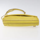 BURBERRY Blue Label Shoulder Bag Leather Yellow Gold Auth ti3071-5