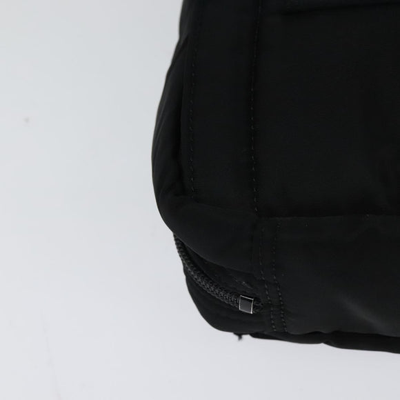 BURBERRY Nova Check Black label Shoulder Bag Nylon Black Silver Auth ti3074