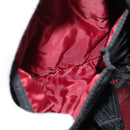 BURBERRY Nova Check Black label Shoulder Bag Nylon Black Silver Auth ti3074-21