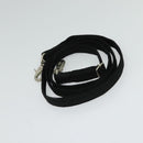 BURBERRY Nova Check Black label Shoulder Bag Nylon Black Silver Auth ti3074-23