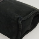 HERMES Fourre Tout Clutch Bag Canvas Black Auth ti3076-15