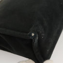 HERMES Fourre Tout Clutch Bag Canvas Black Auth ti3076-8