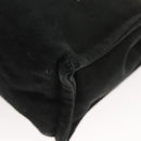 HERMES Fourre Tout Clutch Bag Canvas Black Auth ti3076-16