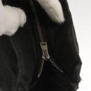 HERMES Fourre Tout Clutch Bag Canvas Black Auth ti3076-9