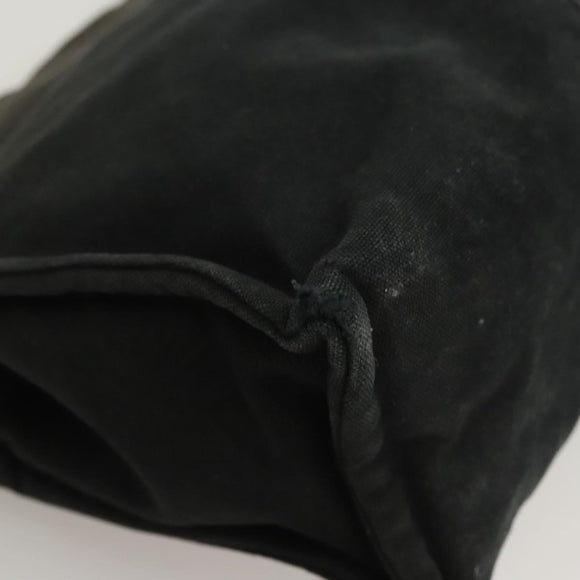 HERMES Fourre Tout Clutch Bag Canvas Black Auth ti3076