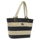 BURBERRY Blue Label Shoulder Bag Canvas Black White Auth ti3081-1