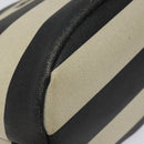 BURBERRY Blue Label Shoulder Bag Canvas Black White Auth ti3081-14