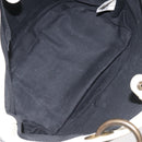 BURBERRY Blue Label Shoulder Bag Canvas Black White Auth ti3081-11