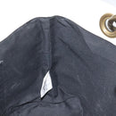 BURBERRY Blue Label Shoulder Bag Canvas Black White Auth ti3081-18