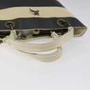 BURBERRY Blue Label Shoulder Bag Canvas Black White Auth ti3081-7