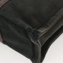 HERMES Fourre Tout PM Hand Bag Canvas Black Silver Auth ti3082-15